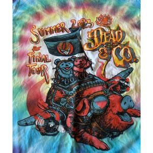 Grateful Dead & Co T-Shirt Flying PIG Bears 2023 Final Tour Tie Dye XL Mint RARE